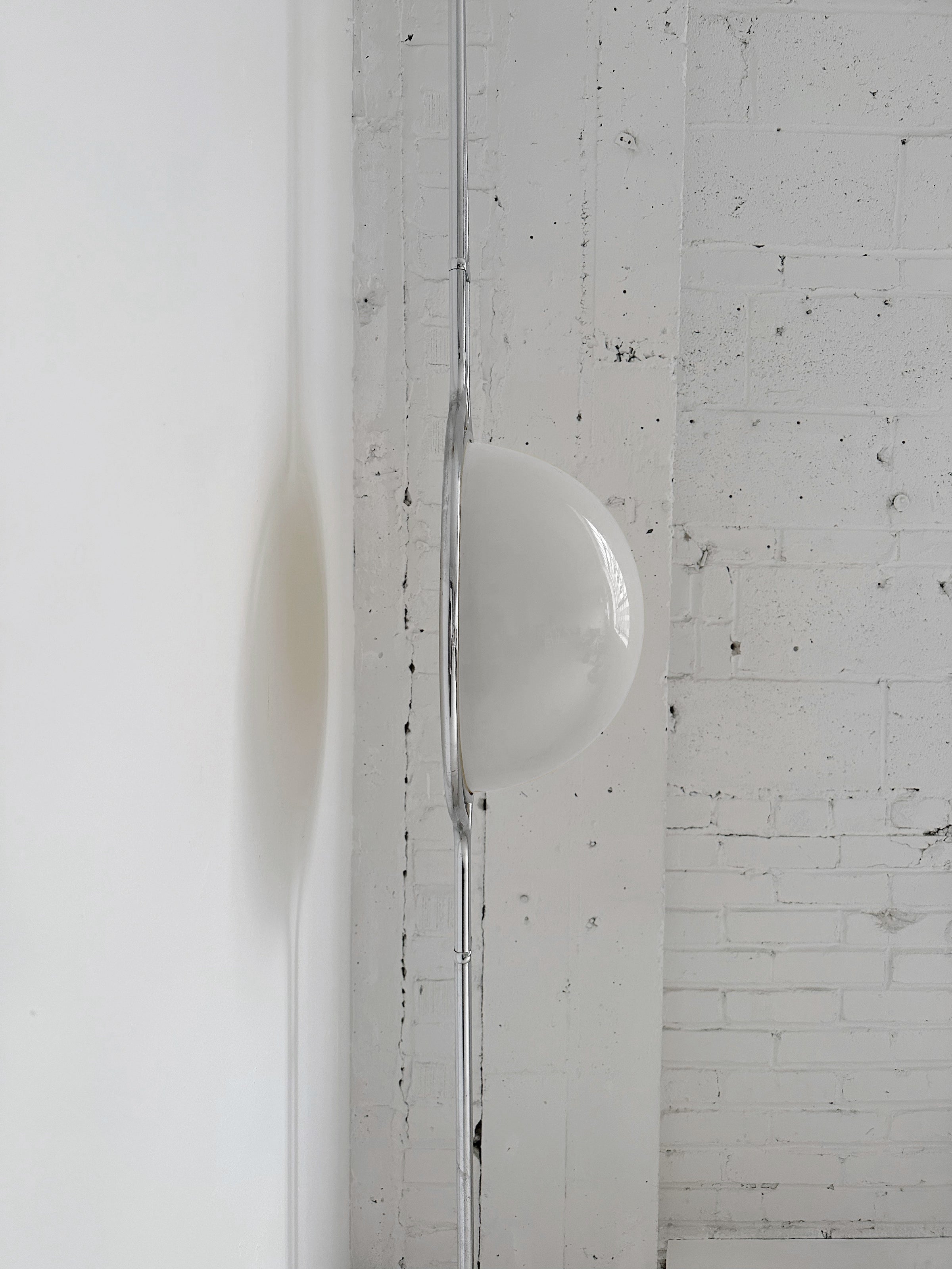 Garrault-Delord Dual Position Lamp, Ceiling Or Floor Stand, Contemporary Frame