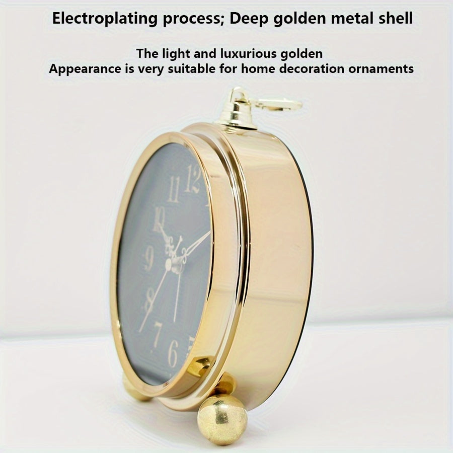 Timeless Elegance – Retro Metal Alarm Clock | ribuella