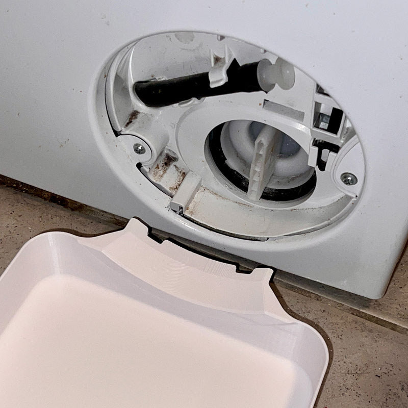 Bac de récupération à profil bas pour évacuation de machine à laver, prévient les fuites au sol