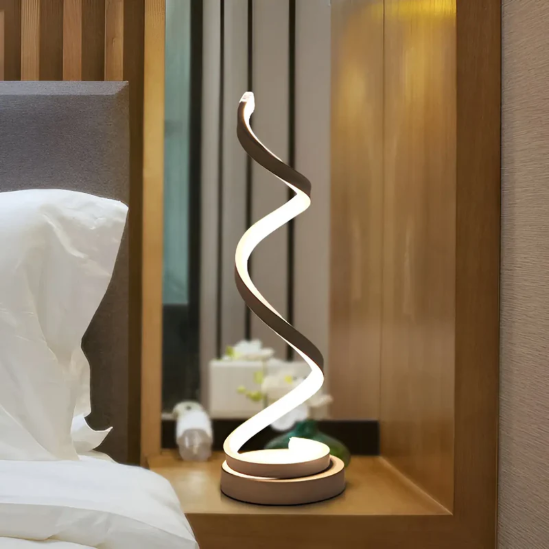 Lampada da scrivania a LED a spirale con regolazione dell'intensità - Design moderno da 19W | ribuella