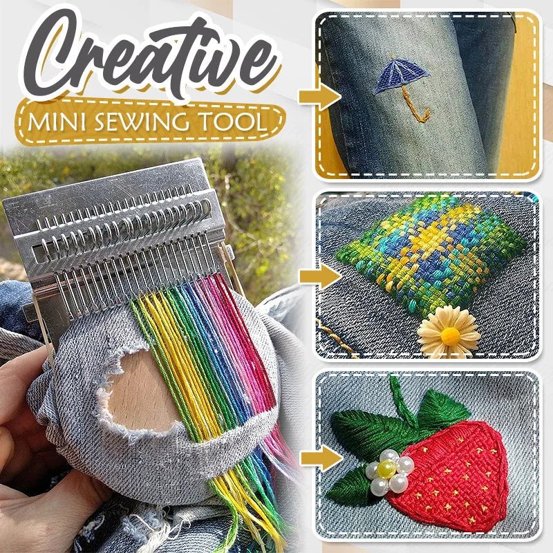 StitchCraft Mini Loom - Erwecke deine Kleidung sofort mit atemberaubender, entspannter Kreativität zu neuem Leben | ribuella