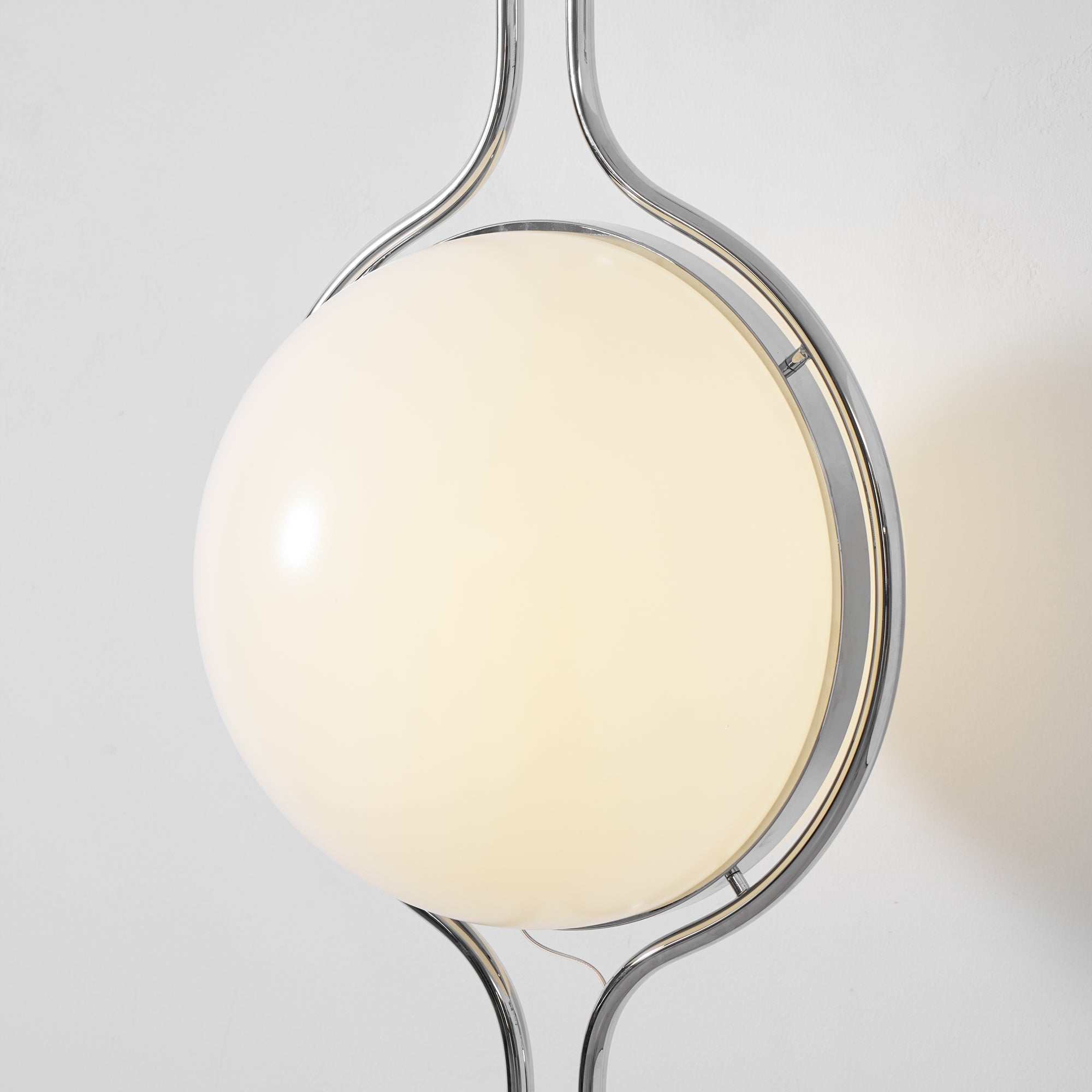 Garrault-Delord Dual Position Lamp, Ceiling Or Floor Stand, Contemporary Frame