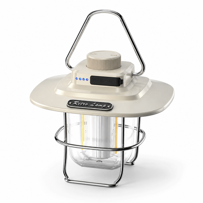 USB-Rechargeable Weather-Resistant Vintage LED Camping Lantern | ribuella
