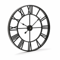 Silent Metal & Acrylic Roman Numeral Wall Clock (40cm) | ribuella
