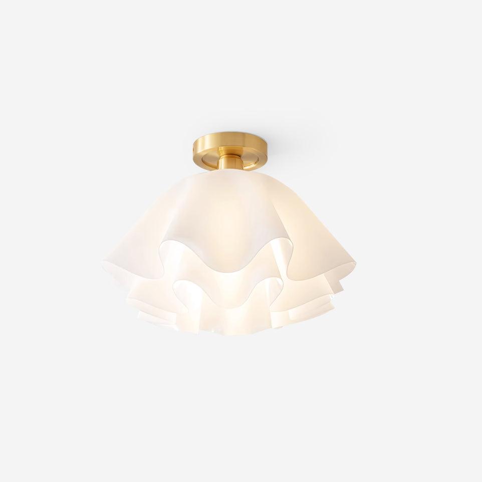 Gailon Contemporary Pleated Drum Ceiling Light Fixture