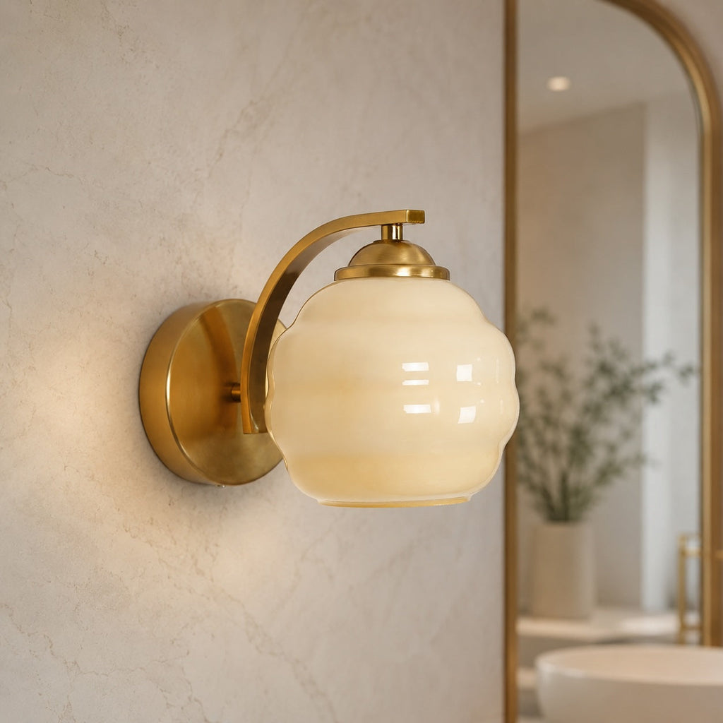Modern Wall Light Adjustable Sconce Light Metal Glass E26/E27 Base Dimmable Warm Ambience | ribuella
