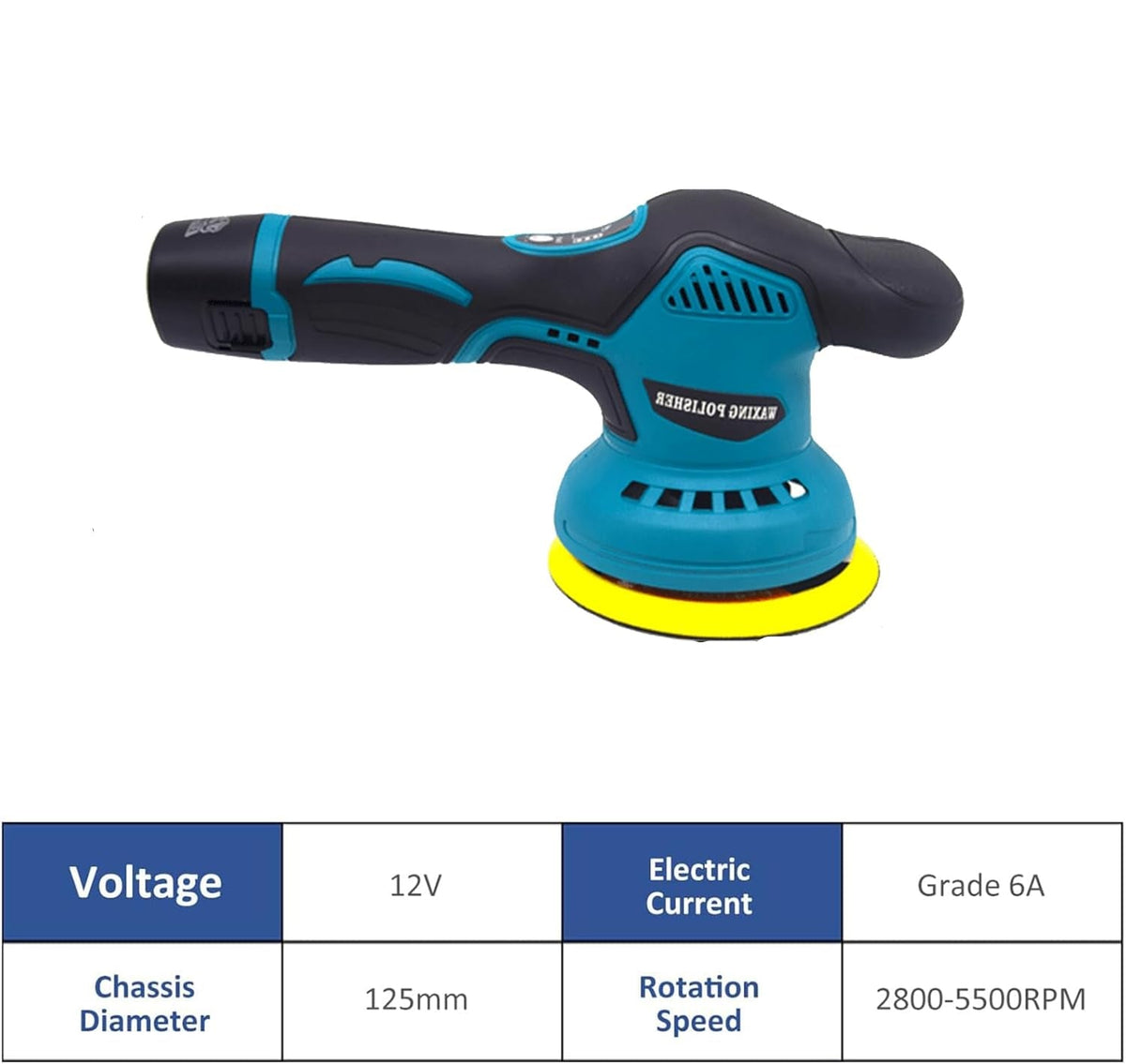 Torvex Cordless Car Polisher — Dual Batteries, 8-Speed Control