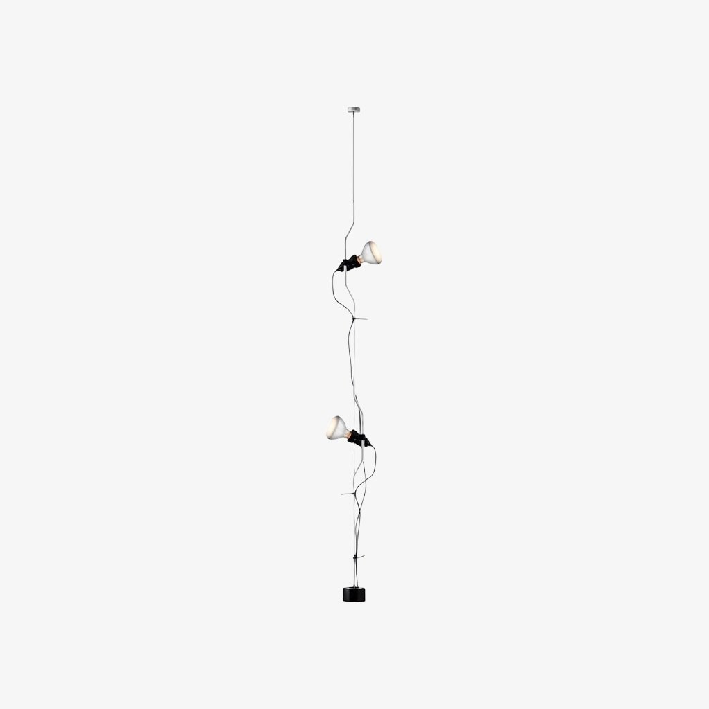 Fluxo N37 Minimalist Linear Ceiling Lamp Height Adjustable Multi Head Direct Illumination