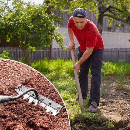 TerraEdge Carbon Steel Weed Rake | Effortless Power That Protects and Revives Your Garden | ribuella