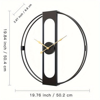 Timeless Elegance – 50CM Contemporary Metal Wall Clock | ribuella
