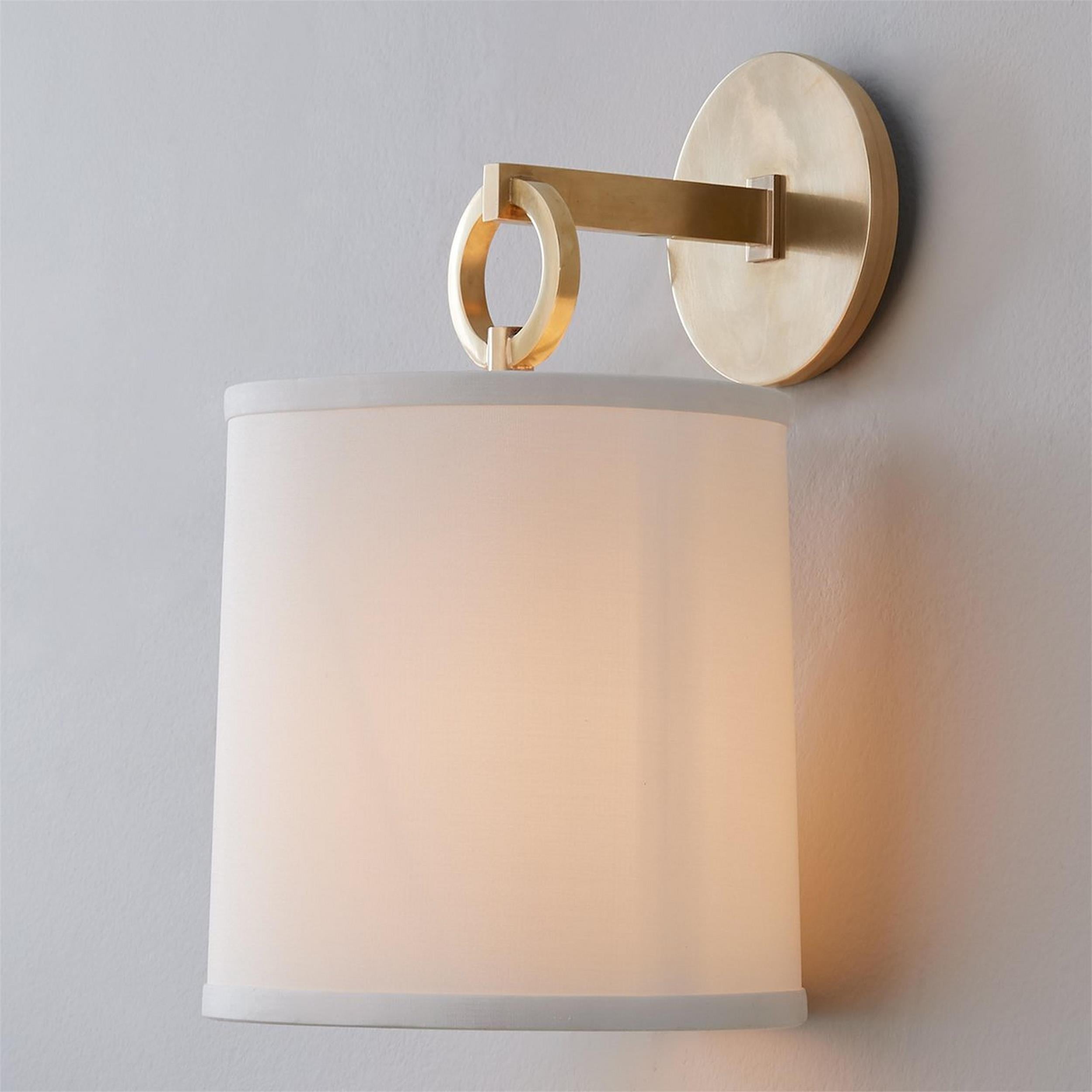 Full Circle Wall Sconce, Sculptural Ring Shade, Soft Ambient Lighting