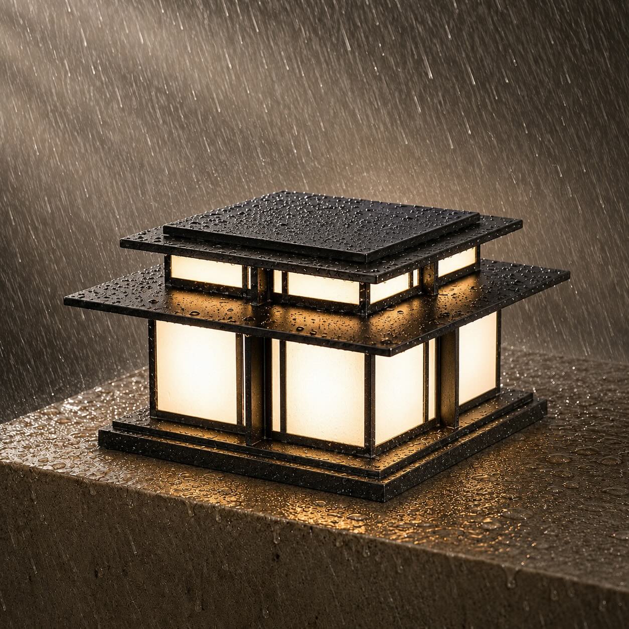 Modern Outdoor Wall Light Waterproof Metal Acrylic Adjustable LED for Gardens and Pathways | ribuella