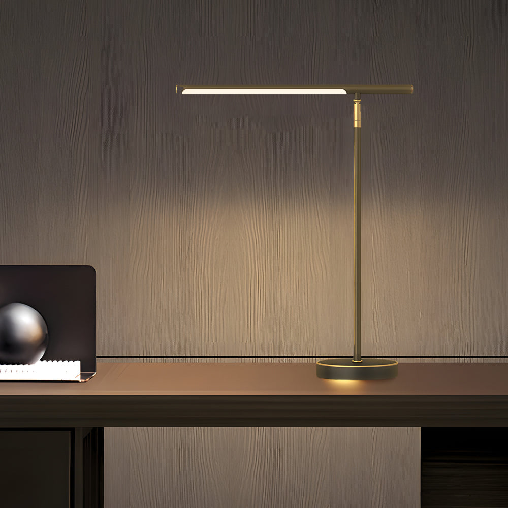AuricLine Adjustable Brass And Copper LED Desk Lamp