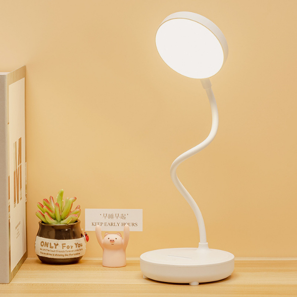 Modern LED-asztali lámpa, állítható fényerővel és rugalmas nyakkal