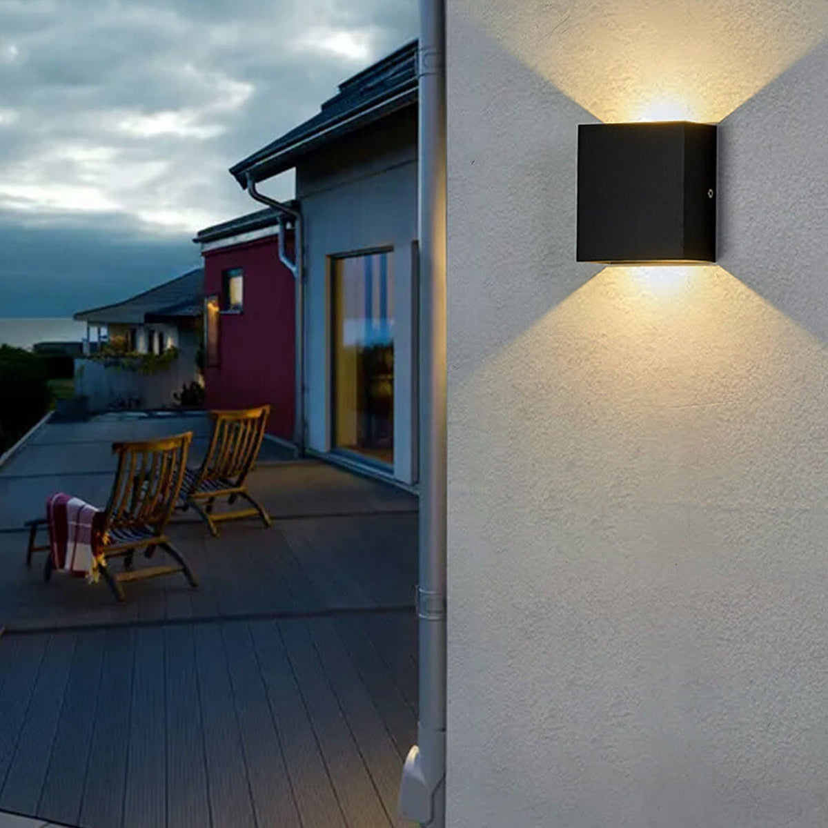 LED-wandlamp voor buiten met bewegingssensor en instelbare lichtsterkte
