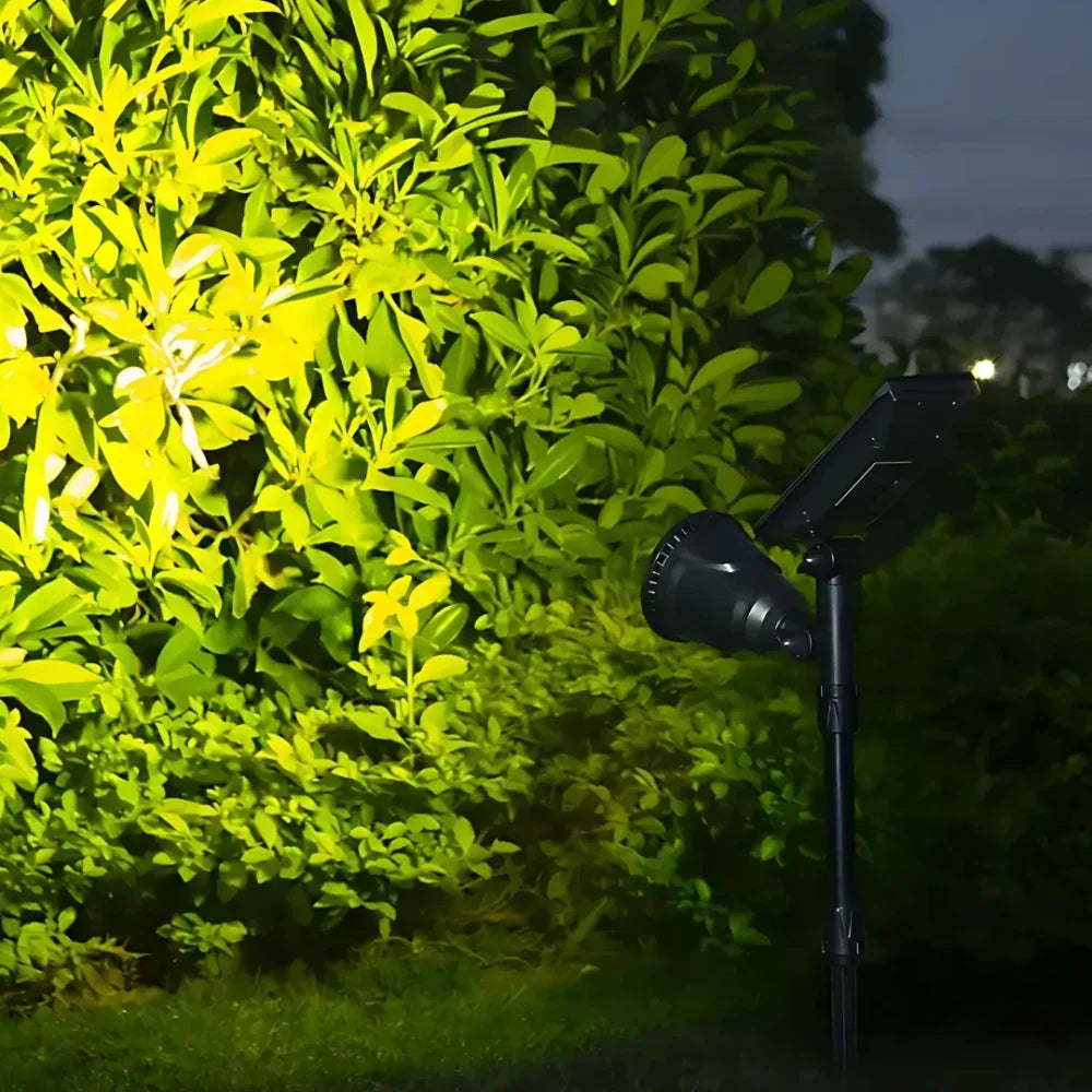 太阳能LED庭院灯，可调节防水射灯，多种颜色可选