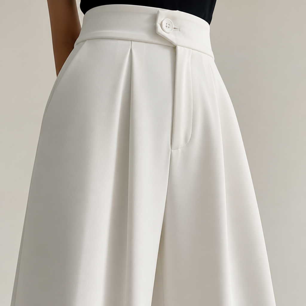 VelaCurve – High-Waist Wide-Leg Plus Size Pants with Wrinkle-Free Stretch | ribuella