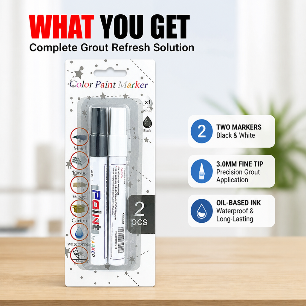 RevitaLine | Instantly Bring Your Grout Back to Life with Waterproof Precision | ribuella