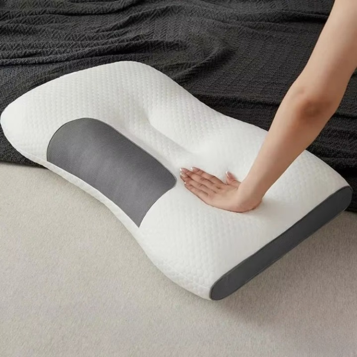 Supportive Neck Relief Pillow - Adaptive Memory Foam - Breathable Comfort | ribuella