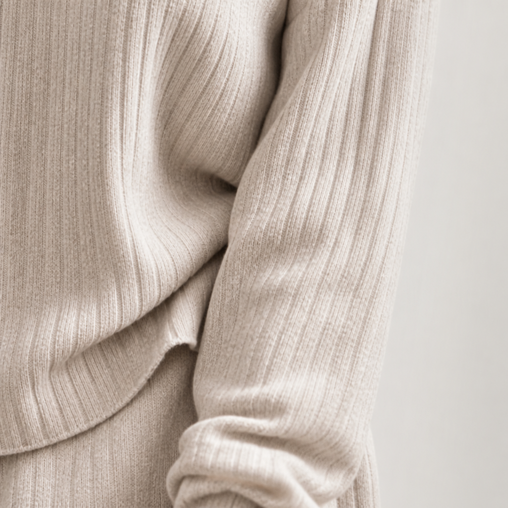 SeranaSilk Soft Ribbed Lounge Set | Embrace All-Day Luxury That Flatters Every Curve | ribuella