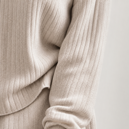 SeranaSilk Soft Ribbed Lounge Set | Embrace All-Day Luxury That Flatters Every Curve | ribuella