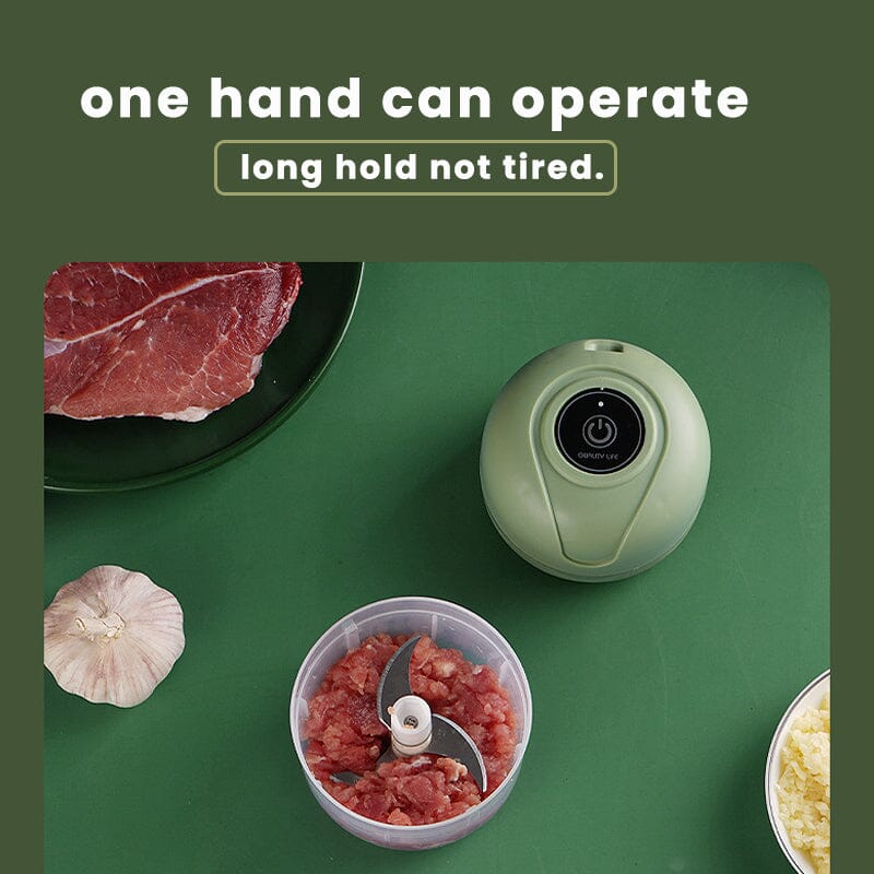 USB Rechargeable Garlic Chopper – Electric Food Processor | ribuella