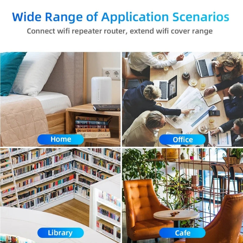 Dual Band Wireless Signal Booster Amplifying Network Coverage To 1200Mbps