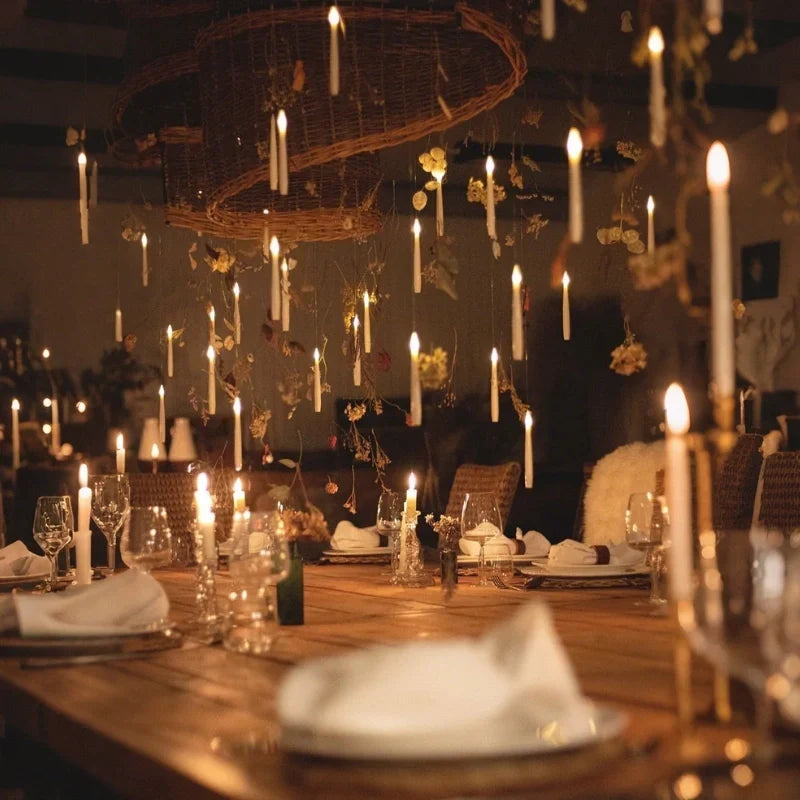 Safe Flameless Floating LED Candle Set — Interactive Wand Included