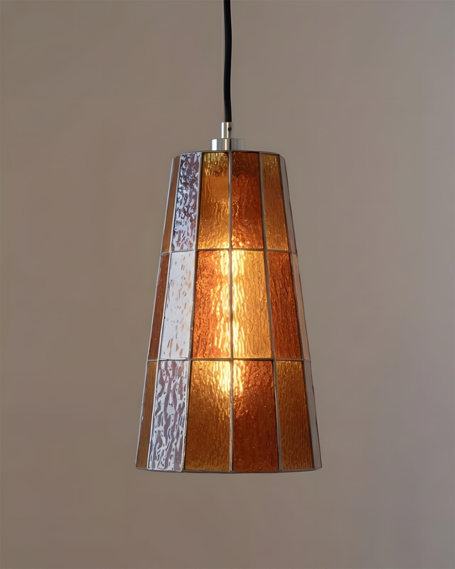 Fun Guy Pendant Lamp Conical Colorful Shade E14 Socket Single Bulb Hardwired