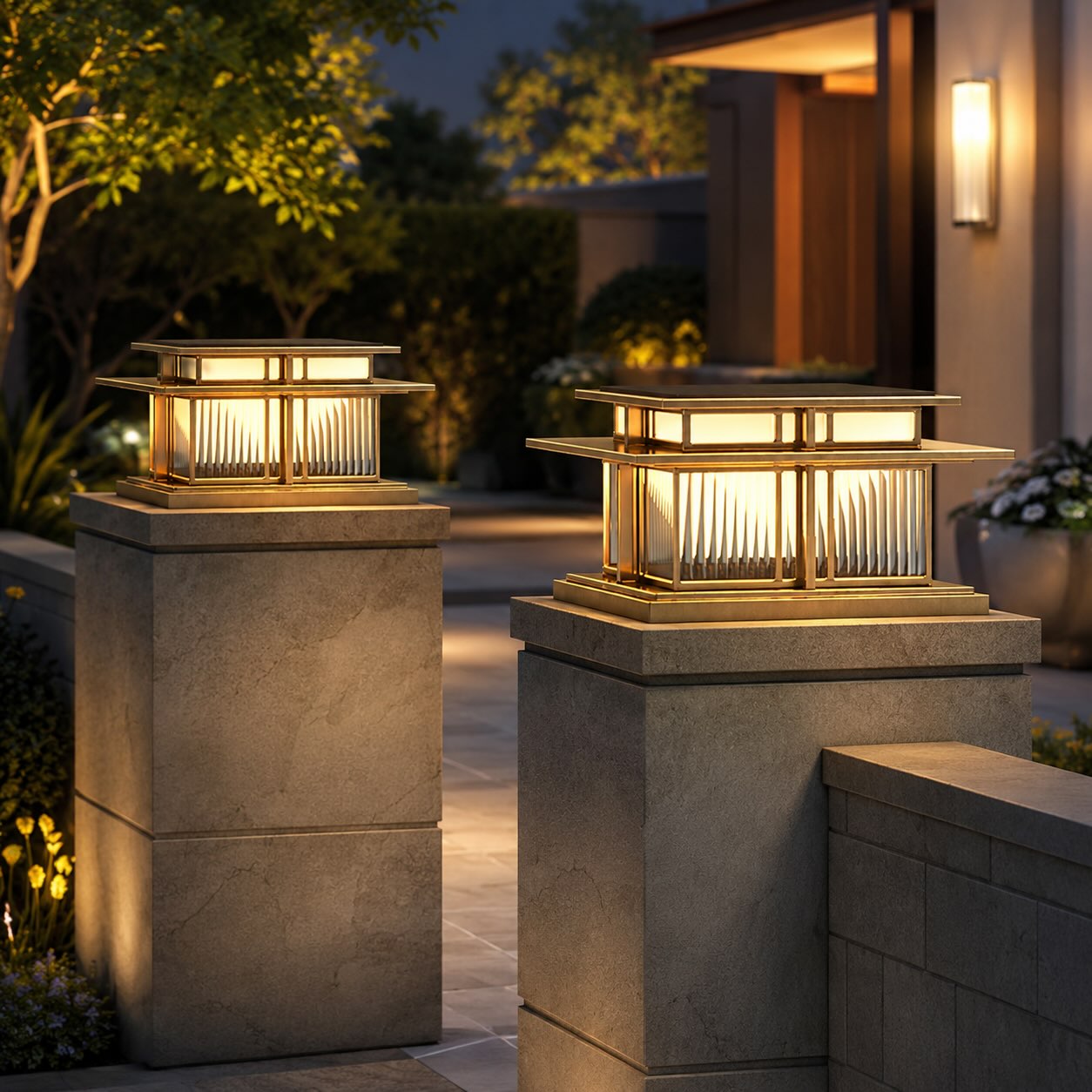 Modern Outdoor Wall Light Waterproof Metal Acrylic Adjustable LED for Gardens and Pathways | ribuella