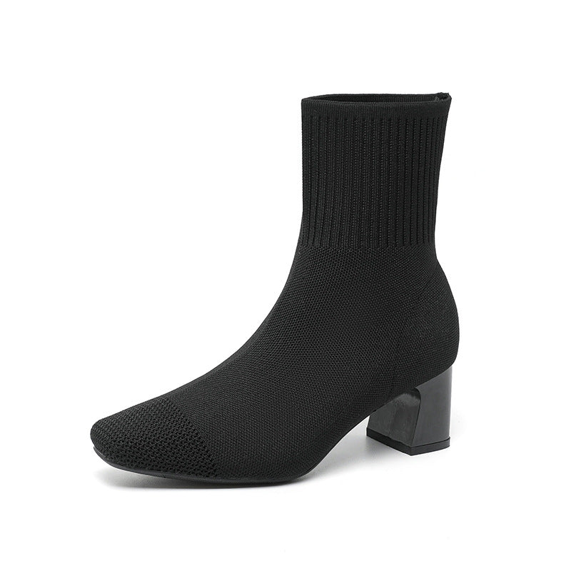 Bottines Chaussettes à Talons