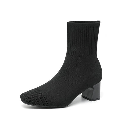 Bottines Chaussettes à Talons