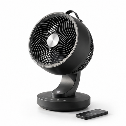 Ultra-Quiet Oscillating Desk Fan (Remote & 12-Hour Timer) | ribuella