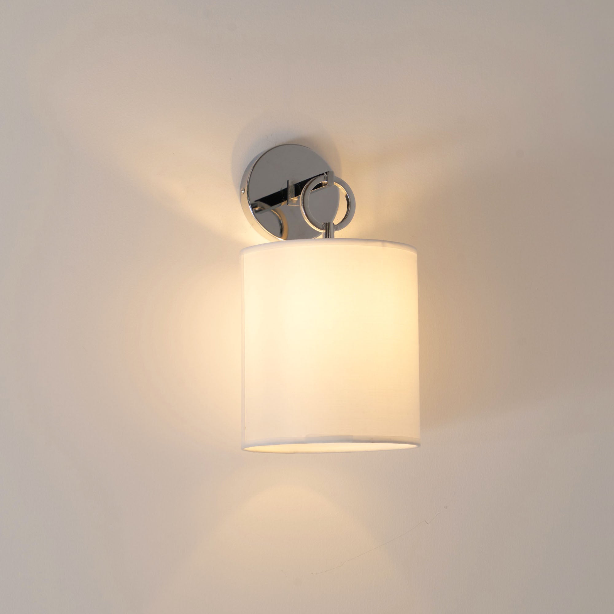 Full Circle Wall Sconce, Sculptural Ring Shade, Soft Ambient Lighting