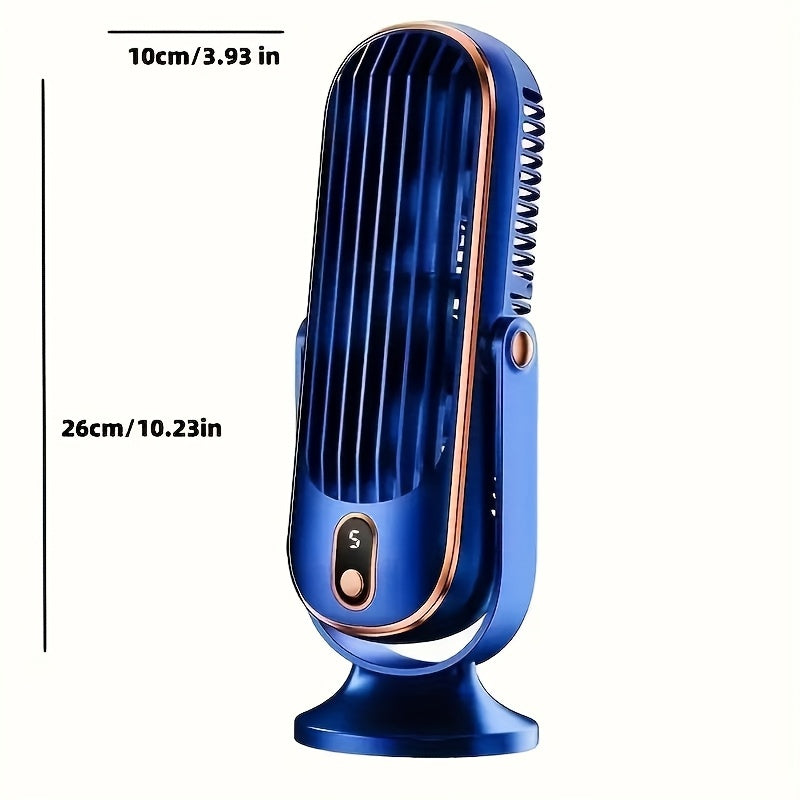 Portable 5-Speed Air Cooler & USB Desk Fan, Rechargeable Battery