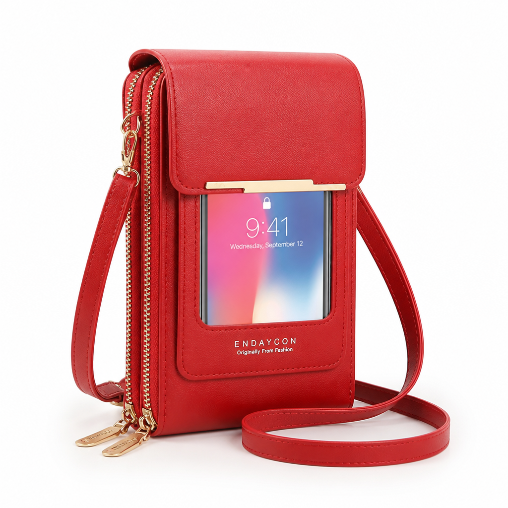 Touchscreen Window Front-Pocket Crossbody Bag | ribuella