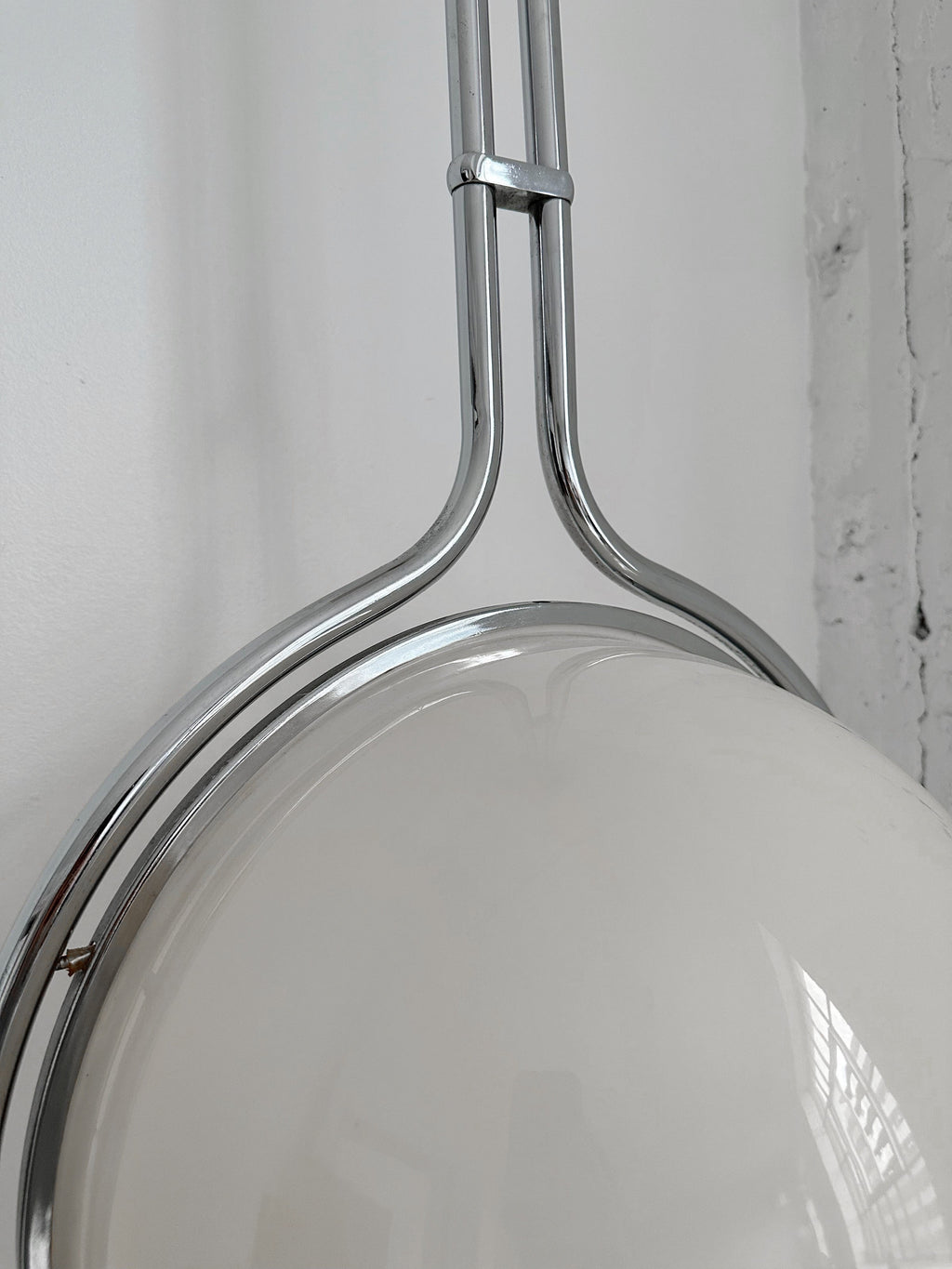 Garrault-Delord Dual Position Lamp, Ceiling Or Floor Stand, Contemporary Frame