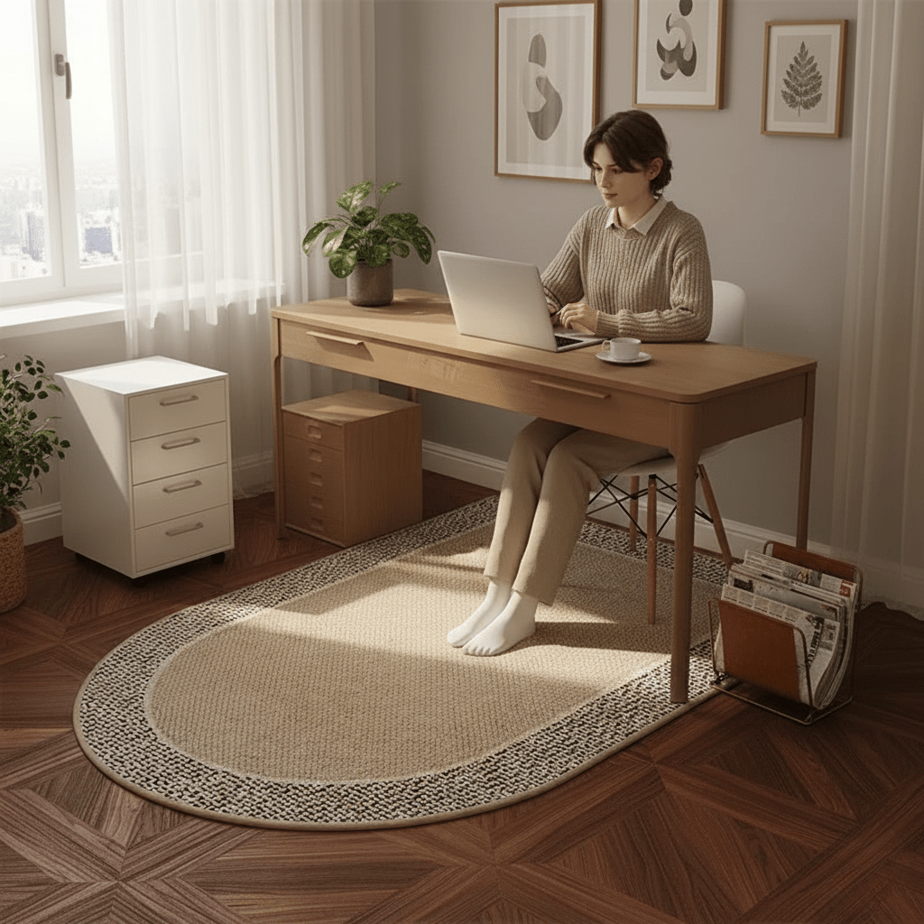 ShieldGuard Transparent Floor Mat — Anti-Gouge Surface Protector