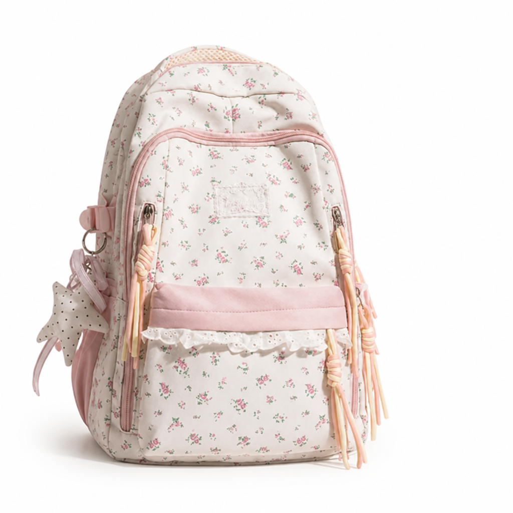 Ultra-Lightweight & Large Capacity Lace Floral Backpack | ribuella