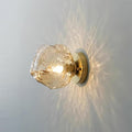 Forte Wall Lamp, Irregular Silhouette Shade, Hardwired Lighting, Gold Amber Smoke Gray