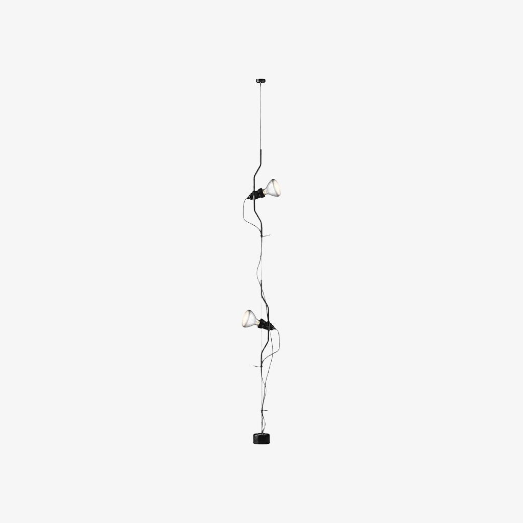 Fluxo N37 Minimalist Linear Ceiling Lamp Height Adjustable Multi Head Direct Illumination