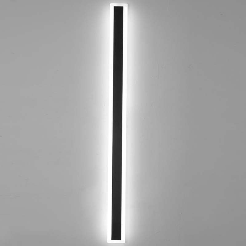 Vynn Linear Outdoor Wall Lamp, Matte Black Garden Light