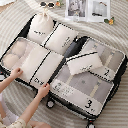 Ultimate 7-Piece Packing Organizer Set for Stress-Free Travel | ribuella