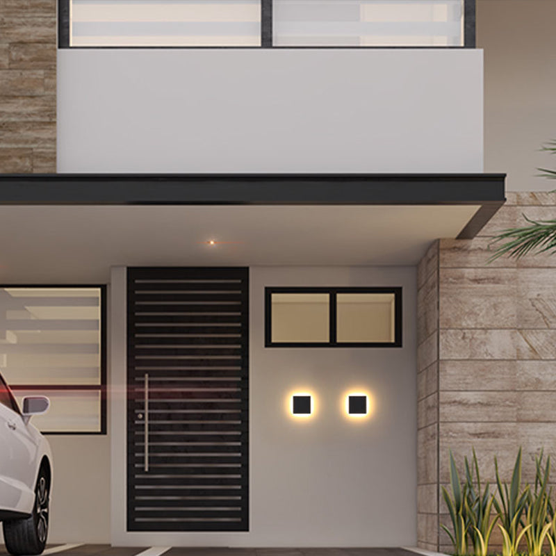 Lampă de perete LED pentru exterior, aplică cu iluminare dublă în sus și în jos