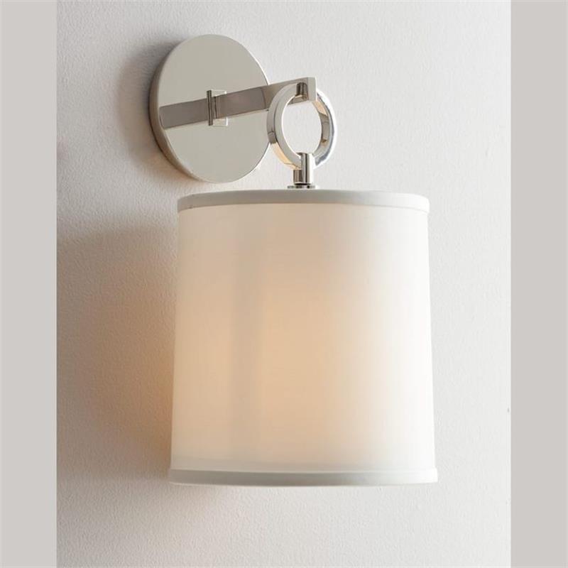 Full Circle Wall Sconce, Sculptural Ring Shade, Soft Ambient Lighting