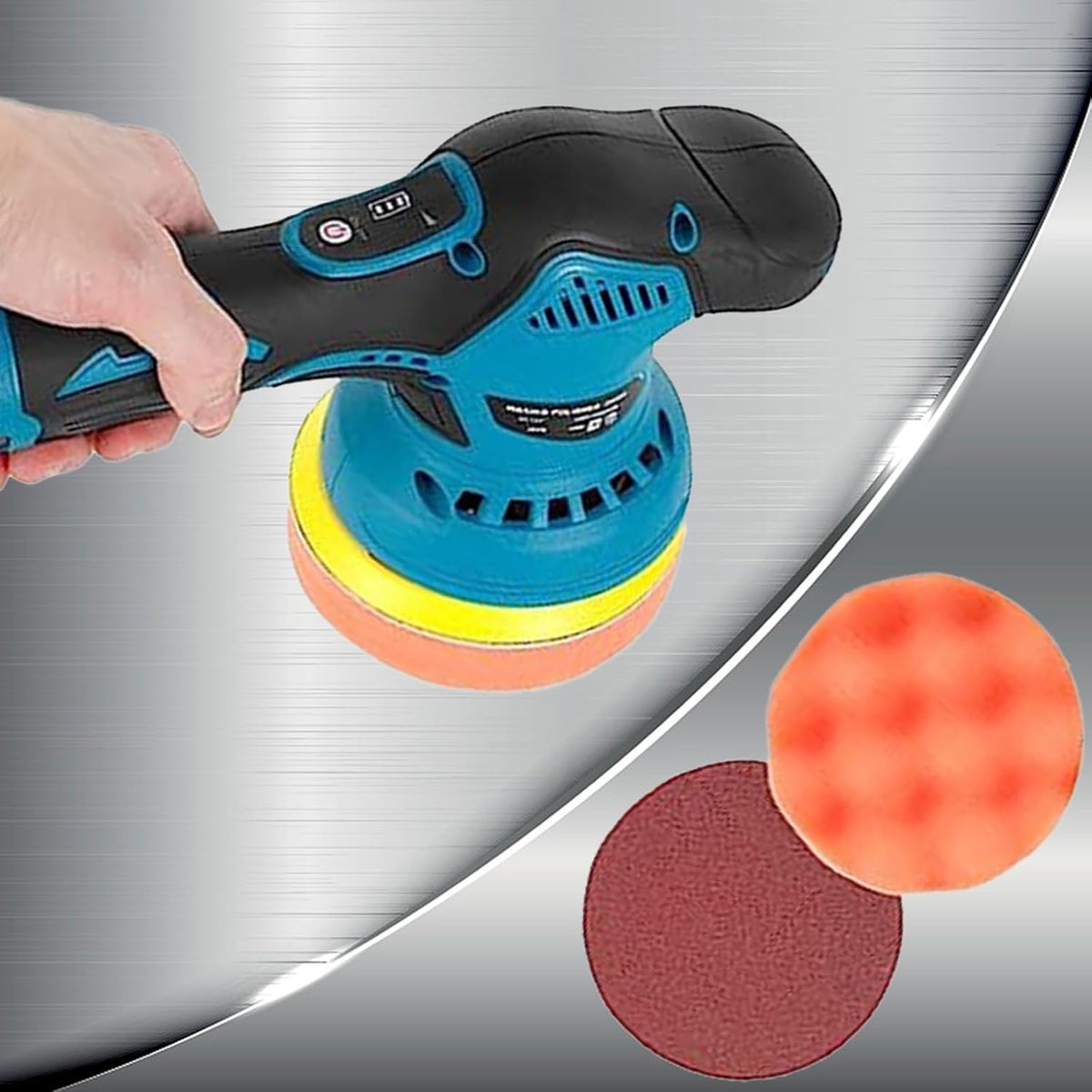 Torvex Cordless Car Polisher — Dual Batteries, 8-Speed Control
