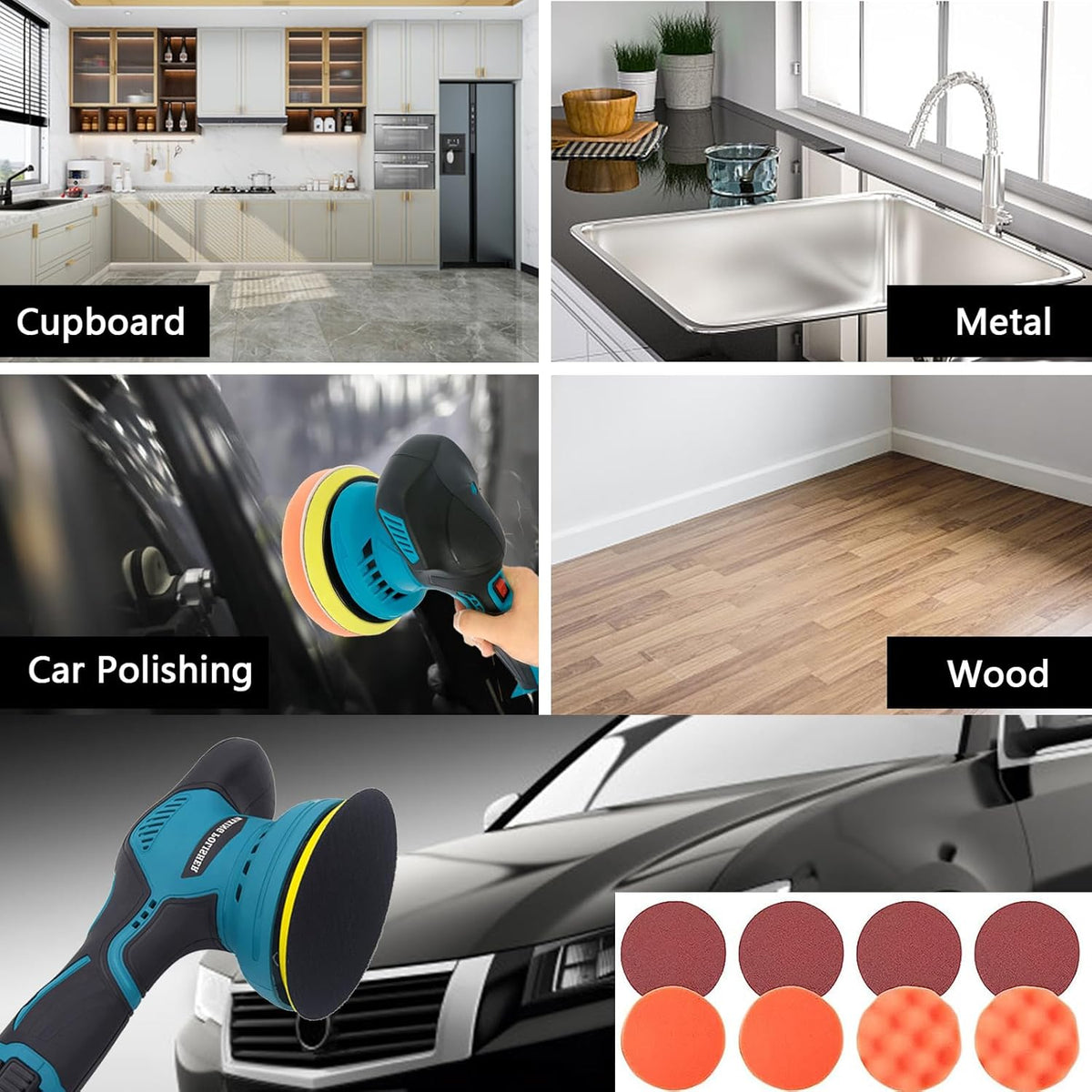 Torvex Cordless Car Polisher — Dual Batteries, 8-Speed Control