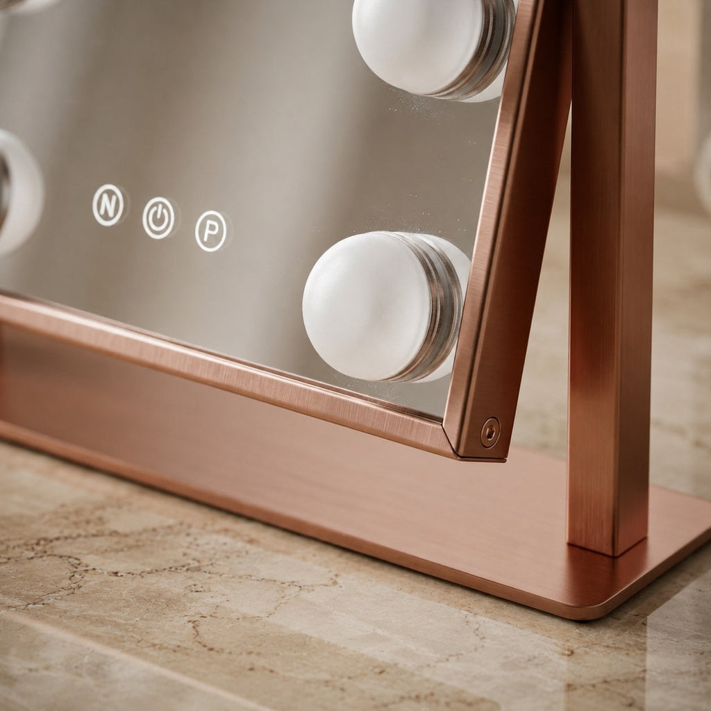 Hollywood Vanity Mirror with Lights Dimmable LED Bulbs 360° Rotating Touch Sensor | ribuella