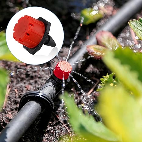 Set of 4 Adjustable Drip Irrigation Connectors for 4mm and 7mm Hoses | ribuella