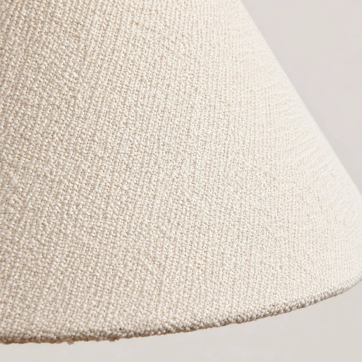 French Vintage Cream Fabric Pendant Light - Woven Texture Ceiling Shade
